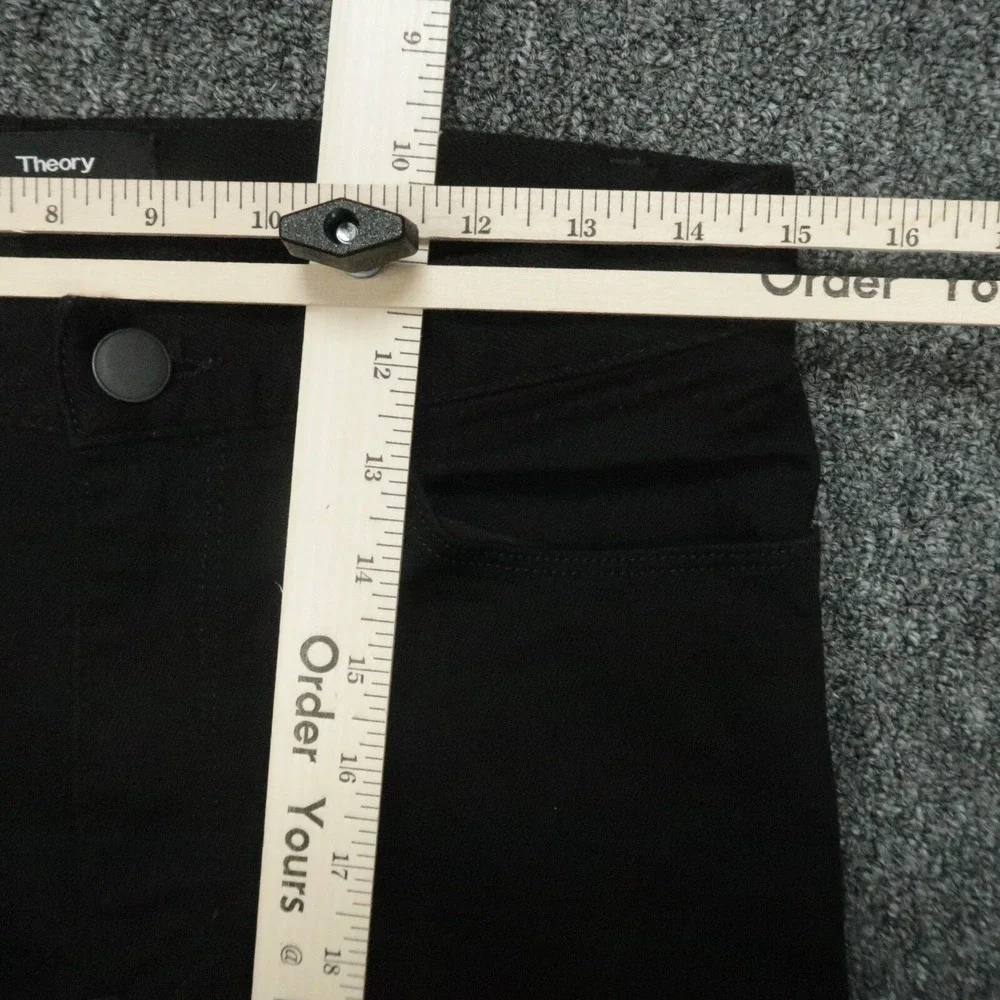 Theory Jeans Mens 30x26 Black Raffi Slim‎ Fit Five Pocket Straight